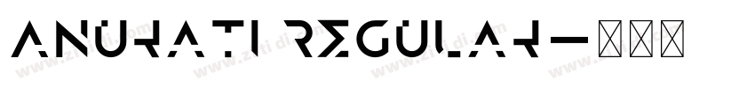 Anurati Regular字体转换